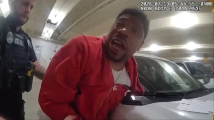 Officer Shane Saydek was arrested after punching Kaashif Griffin (pictured)