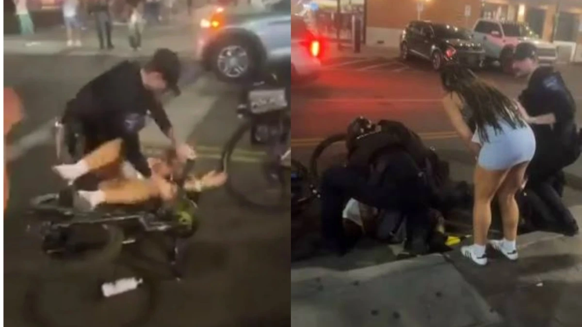 Tempe police officers detained a woman after they say she attacked them.