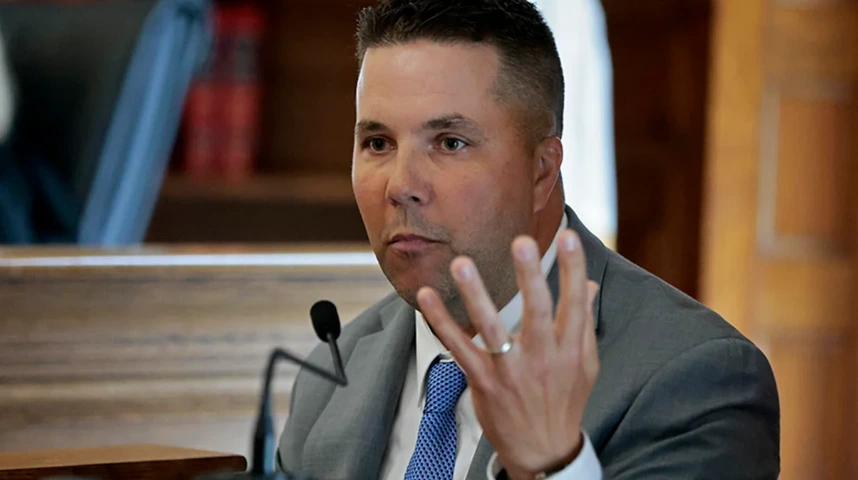 Former officer Sean Goode testified in Karen Read's first trial.