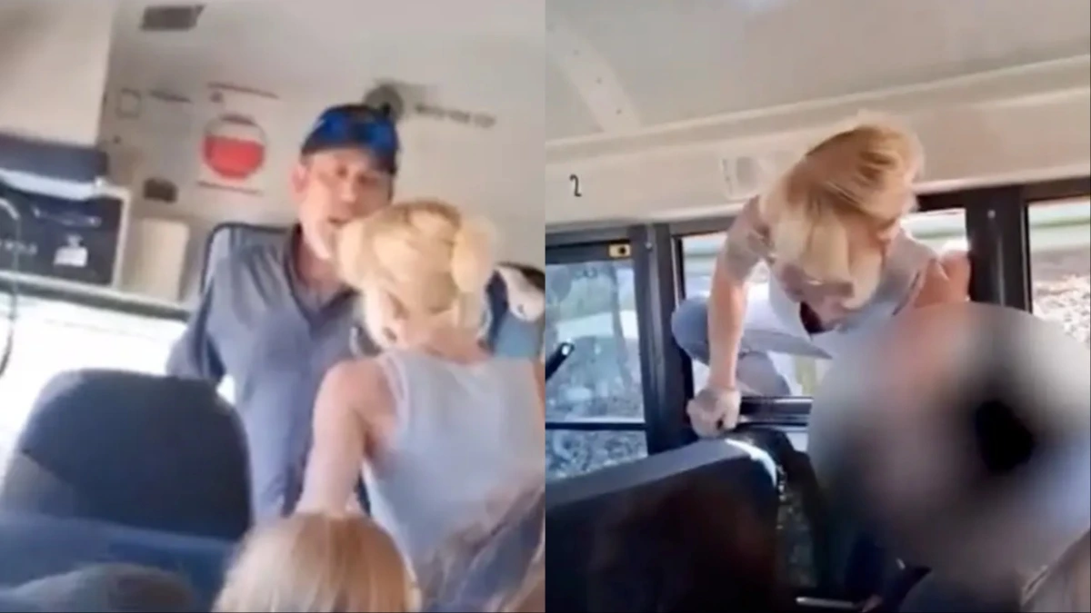 ‘Let Me Have My Kid!’: Video Shows California Mother Forcing Her Way Onto School Bus Through Window After Driver Refused to Release Children