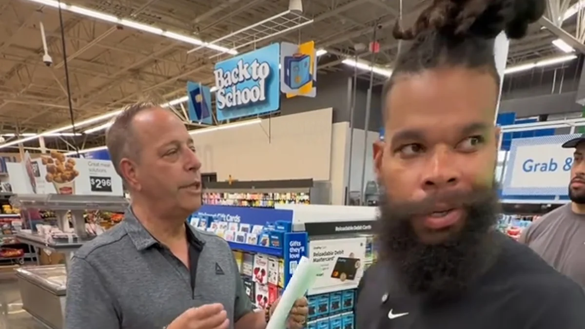 Damon Darling has built an online following by using his platform to help strangers, but his latest giveaway has sparked a larger debate after Walmart