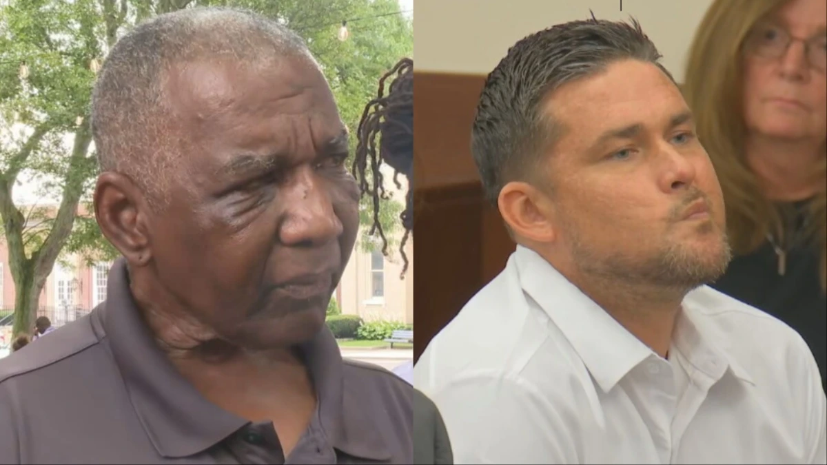Brandon Watt (right) is accused of attacking Johnny White (left) with a 2-by-4.