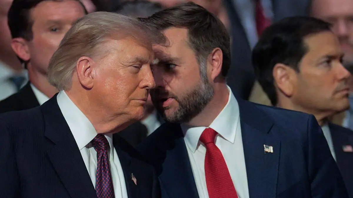‘Sickening’: Trump Sparks Outrage After Making Vulgar Joke, Admits He’s Gone Too Far — But Can’t Stop Himself as Cameras Cut to JD Vance