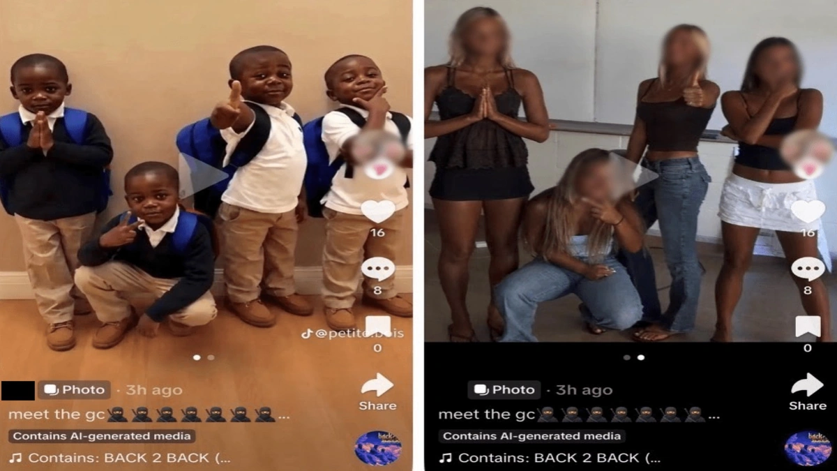 Four white students at a California high school have faced disciplinary action after sharing a social media post showing them posing with their faces