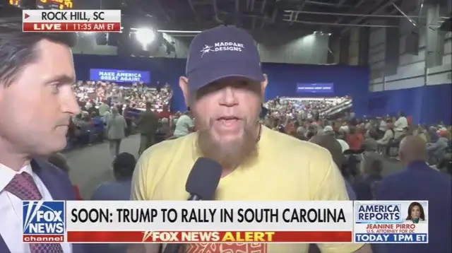 ‘Since 1989’: North Carolina Man Who Crashed Fox News Broadcast at Rally Says His Disdain for Trump Goes Back to Central Park 5