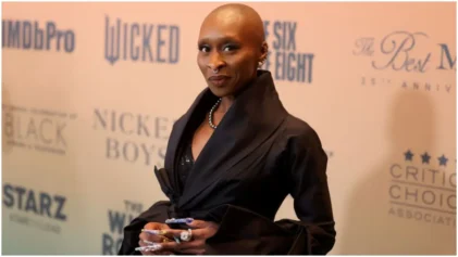 UK actress Cynthia Erivo made the decision to wear microbraids while filming "Wicked" to represent other Black women. (Photo by Randy Shropshire/Getty Images for Critics Choice Association)