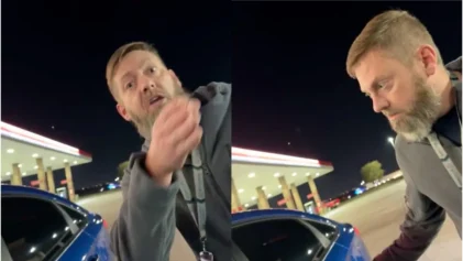 Irate White Man Assails Two Black Women Over 7-Eleven Parking Spot Before Snatching One's Phone, Video Shows