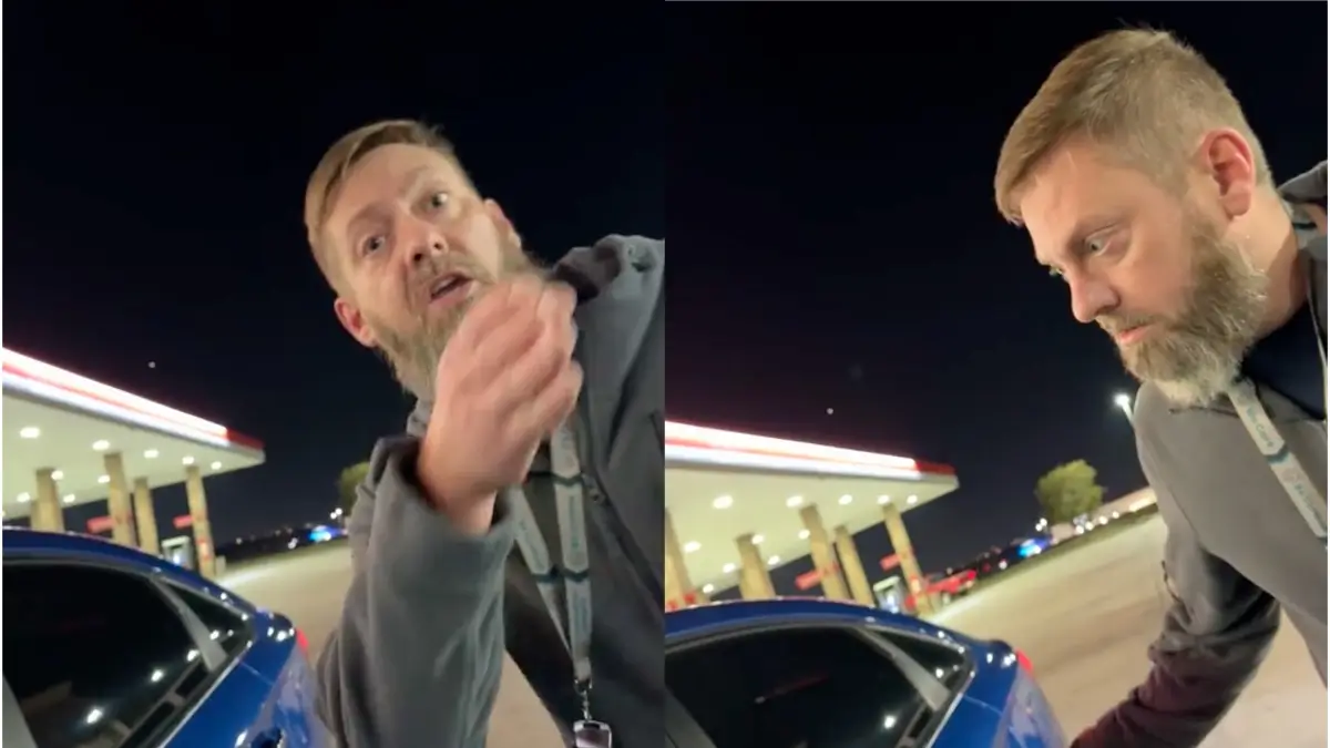 Irate White Man Assails Two Black Women Over 7-Eleven Parking Spot Before Snatching One's Phone, Video Shows