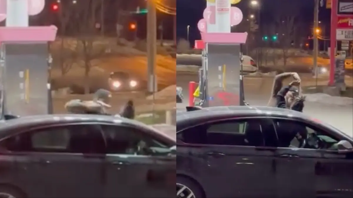 White Motorist Holds Black Woman at Gunpoint Outside Indianapolis Convenience Store As Bystanders Yell for Him to Stop But Never Intervene, Video Shows