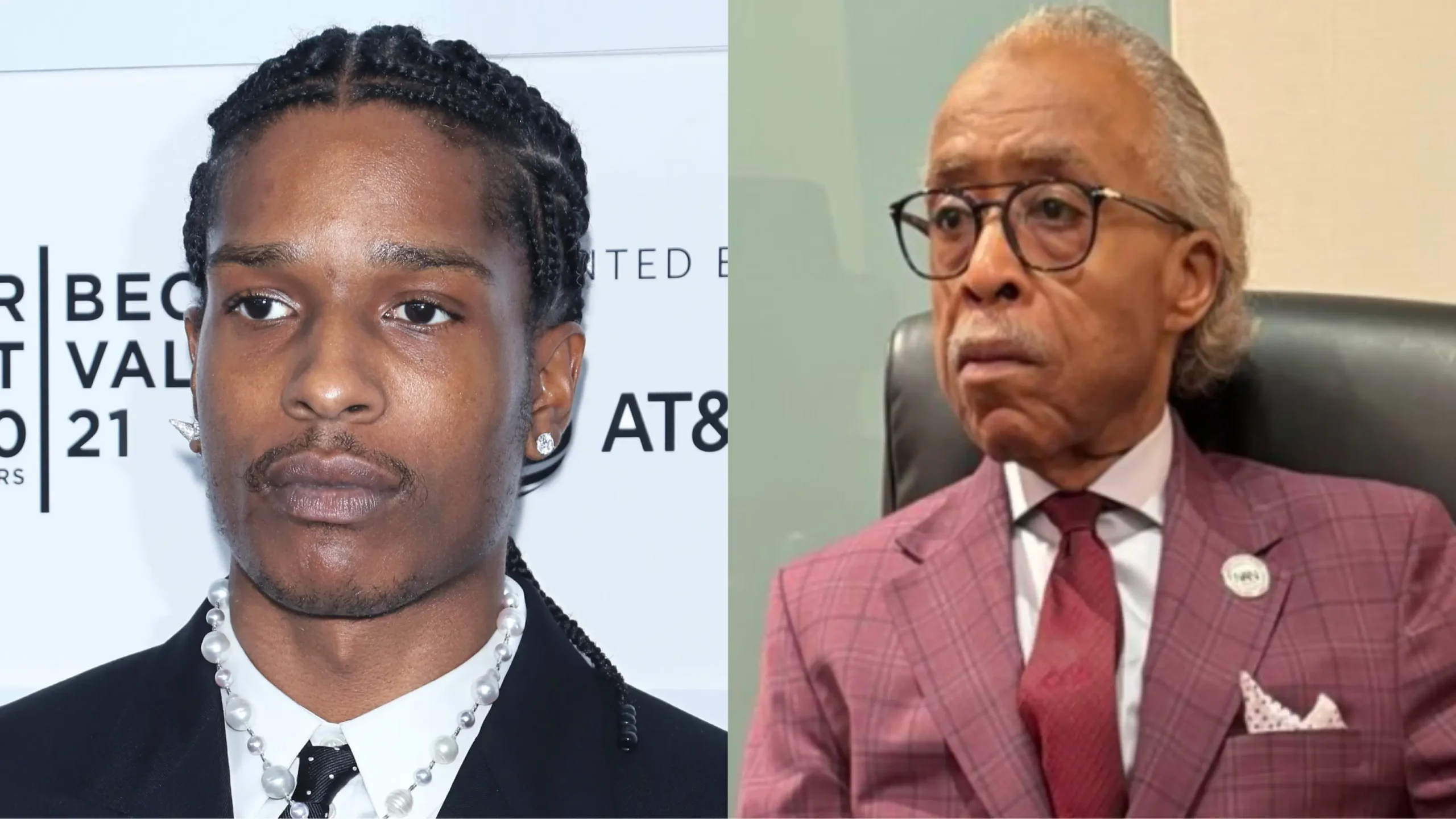 Rev. Al Sharpton has stepped up to support rapper A$AP Rocky, claiming that in order for him to get a fair trial, he will need to have a diverse jury on the case (Photo by Jim Spellman/Getty Images; @real_sharpton/Instagram)
