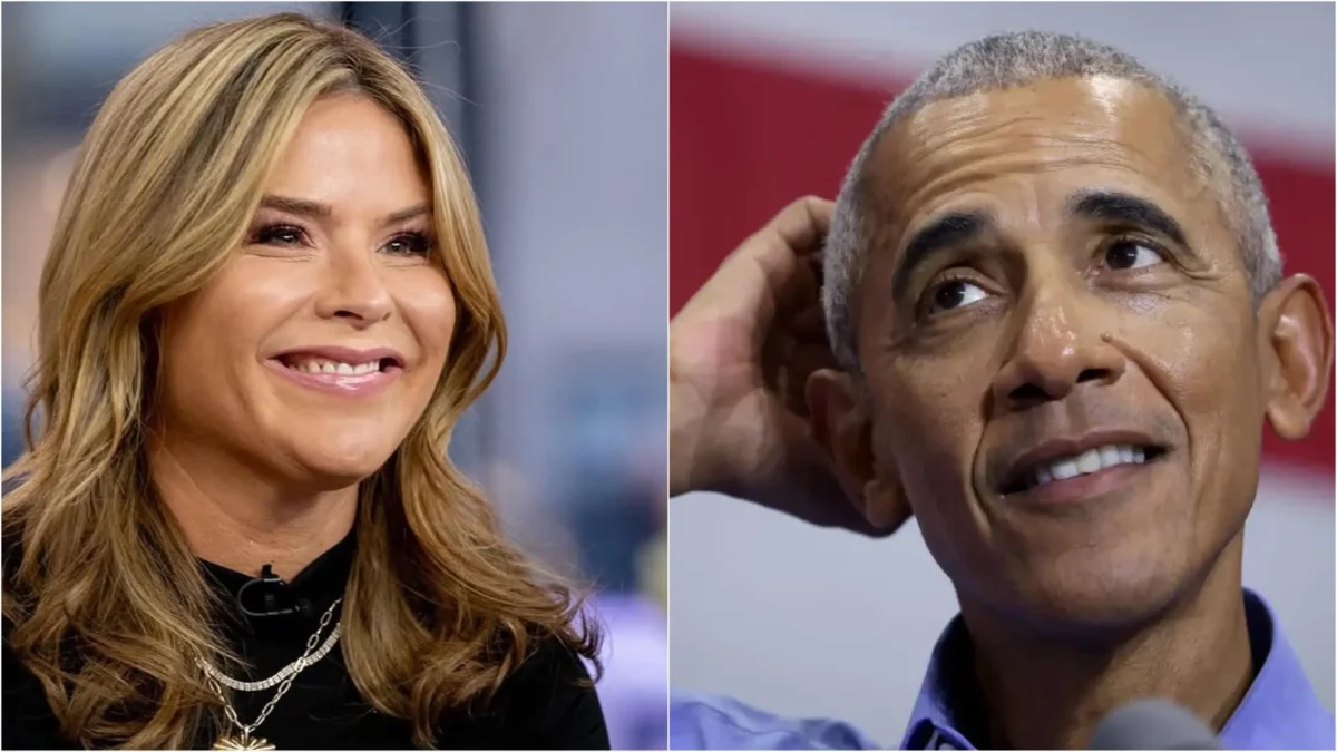 Jenna Bush Hager Jokes Barack Obama is a 'Bad Influence' on Her Dad George W. Bush After Family Group Chat Blows Up Over His 'Goofy' Facial Expressions at Donald Trump's Inauguration (Photos: @jennabhager / Instagram; Scott Olson/Getty Images)
