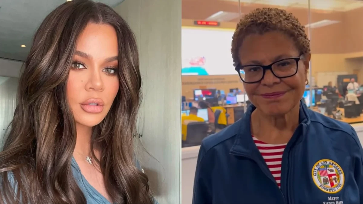 Khloé Kardashian Faces Backlash After Criticizing Los Angeles Mayor Karen Bass (Photos: @mayofla / Instagram; @khloekardashian/Instagram)
