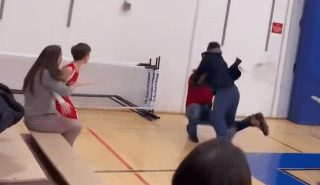 ‘Don’t Touch’: Black Father Flew Over ‘Like Superman’ and Tackled White Man Who Put Hands on His Son at a Youth Basketball Game in Viral Video