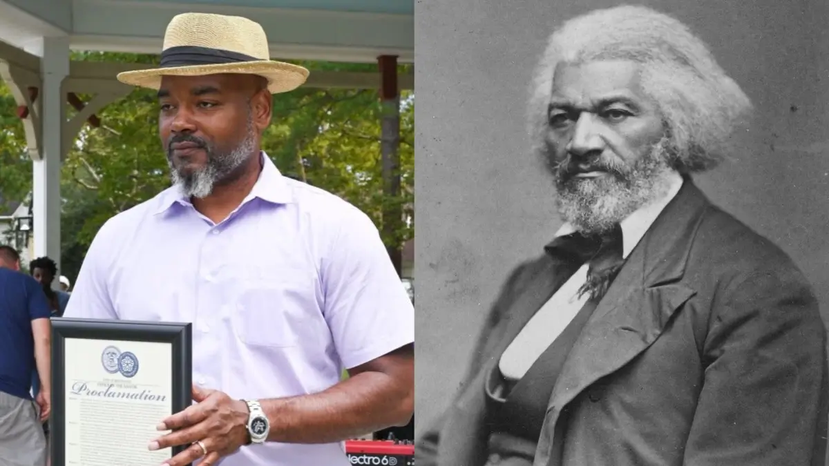 Frederick Douglass’ Family Outraged Over National Guard’s Withdrawal from Honorary Parade Days After Military Decides to Stop Recruiting from Black Engineering Event