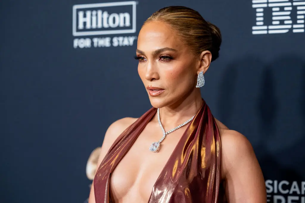 Jennifer Lopez dazzles stage with looks but throws fans off with her vocals in Dubai (Photo by Emma McIntyre/Getty Images for The Recording Academy )