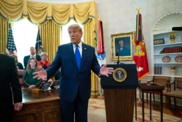 Donald Trump Ripped for His Gold, Blinged-Out Makeover of the Oval Office