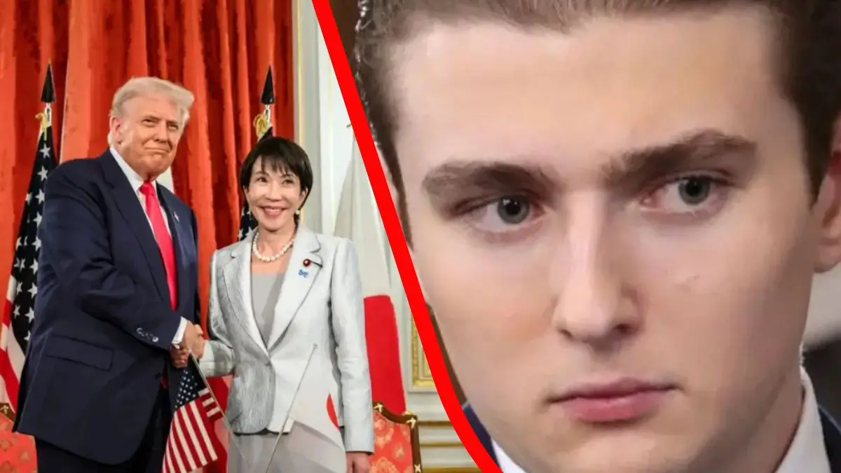 ‘OMG’: Trump Grins Through Lavish Praise from Japan’s Leader — But Her Barron Remark Sparks Buzz That She May Have Been Mocking Him to His Face After His Pearl Harbor Comment