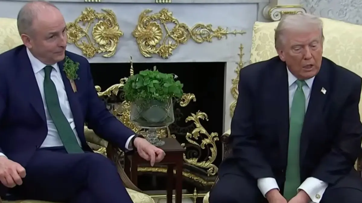 ‘All the World Leaders Are Laughing’: Trump’s Iran Answer Falls Apart as He Pushes a Widely Mocked Theory and Unleashes a Bizarre Rant That Leaves the Irish PM Visibly Struggling