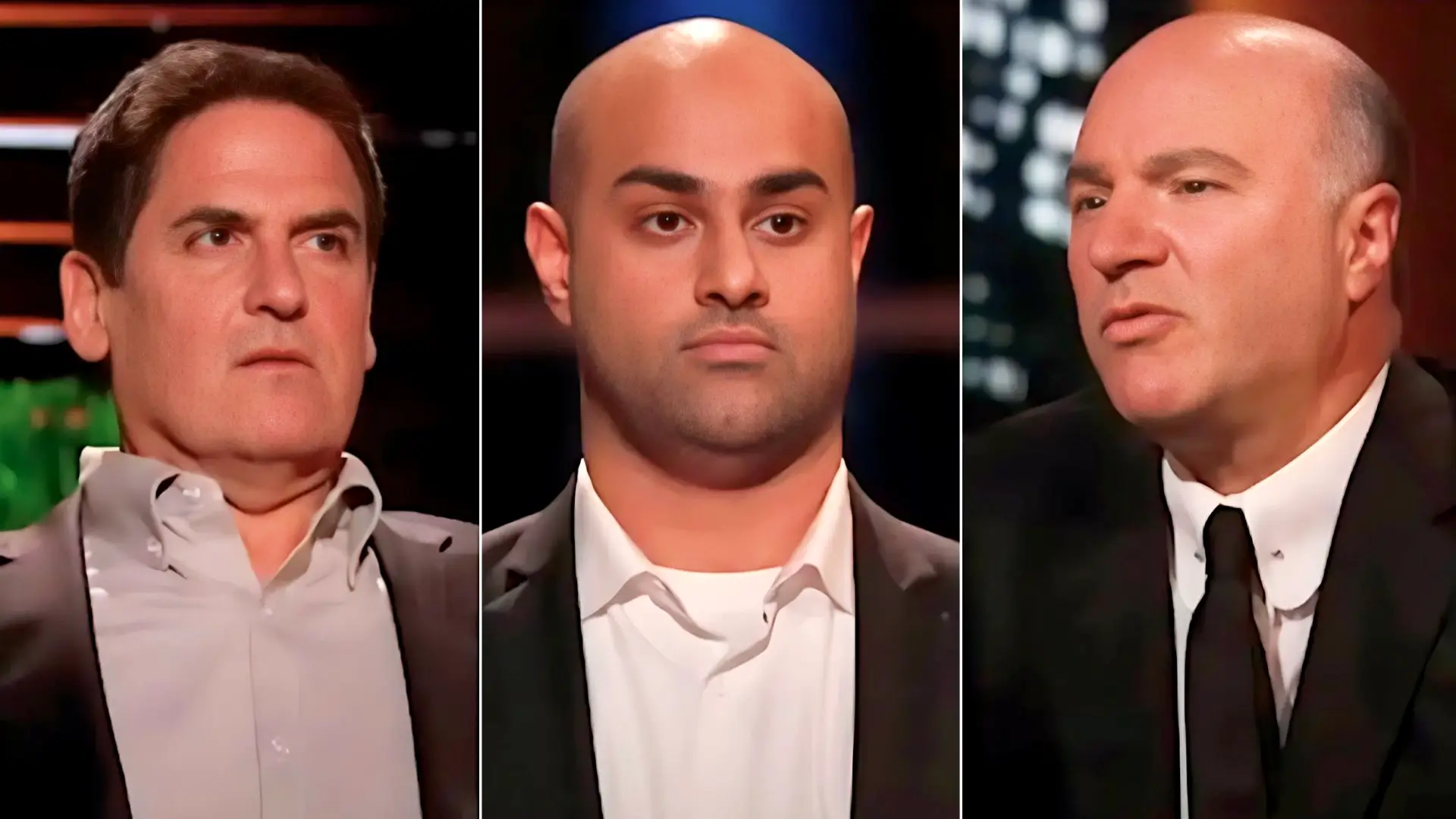 "Shark Tank" contestant Maneesh Sethi strikes out in epic showdown with Mark Cuban and Kevin O'Leary. (Photos: Shark Tank Global/YouTube)