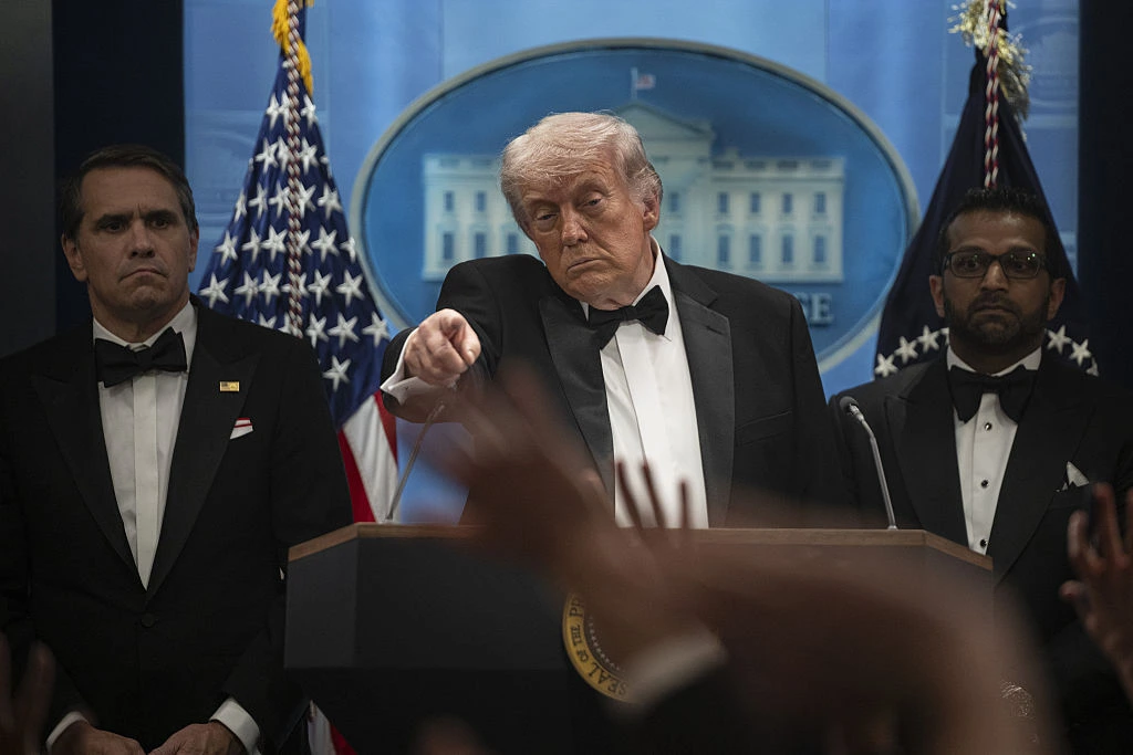 Trump Fights to Stay Standing During Tense Post-Shooting Briefing — but It’s the Laughter Behind Him That Has Folks Concerned