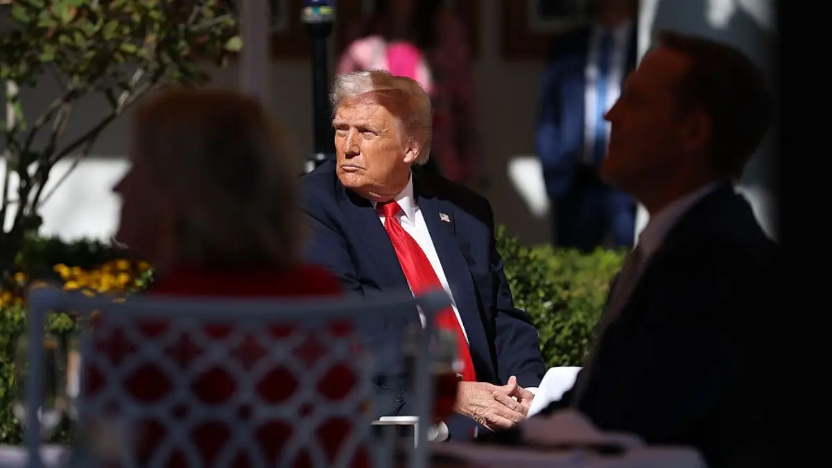‘You Can’t Make This Up’: Trump Turns the Rose Garden Into a ‘Corporate Picnic,’ Leaving Behind His Patchy Work Thinking No One Would Notice