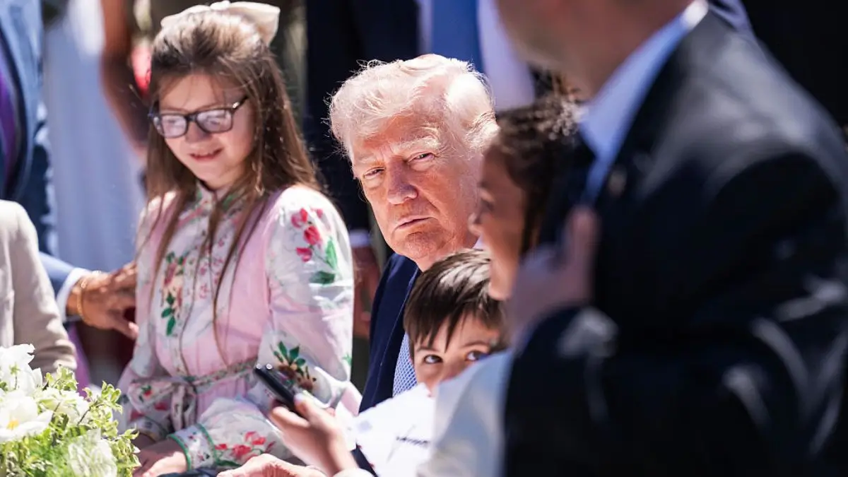 ‘Holy Crap’: Trump’s White House Event Slips Into Chaos as Zoom-Ins on One Black Girl’s Face Exposes the Exact Moment It Blew Up in His Face
