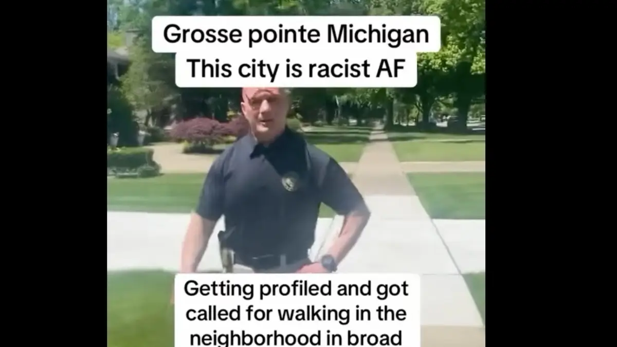 A Michigan cop ordered a Black man to stop walking on a public sidewalk in Grosse Pointe and then called him an idiot when the man revealed that he knew