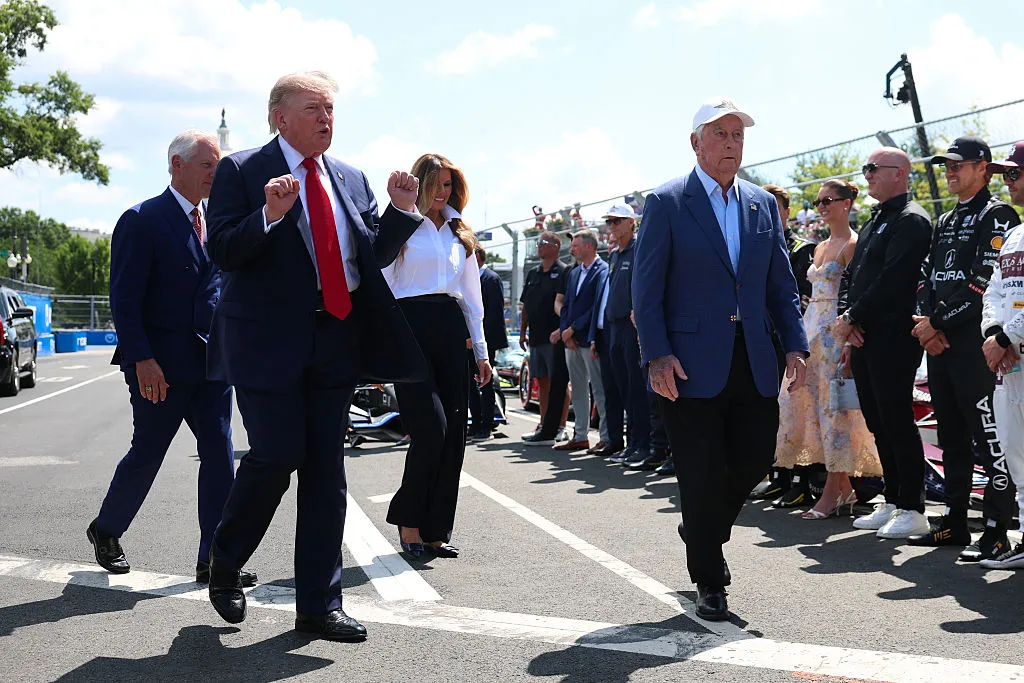 ‘Turn the Cameras Off’: Trump’s Big Race-Day Takes a Wild Turn After He Fumbles the Flag — Then a Hot Mic Reveals Cameraman Ordered to Look Away