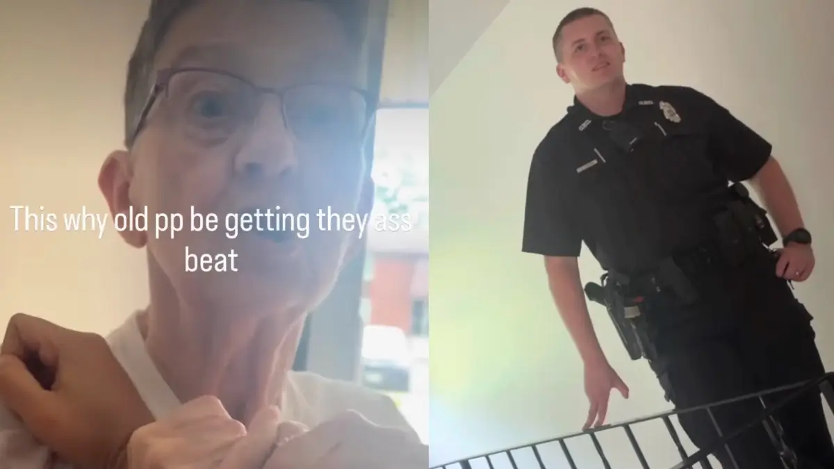 Elderly White Woman Blocks Black Renter from Going Home, Sparking Viral Debate Over Her Response and Police Handling