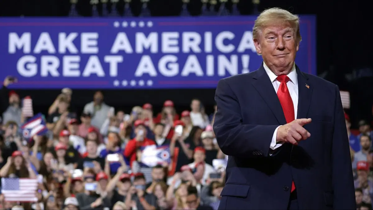 ‘She’s a Legend’: Trump Strokes MAGA Fury as Men Brutally Attack Female Heckler, But Her Three-Word Goodbye Sends the Heat Right Back Where It Belongs