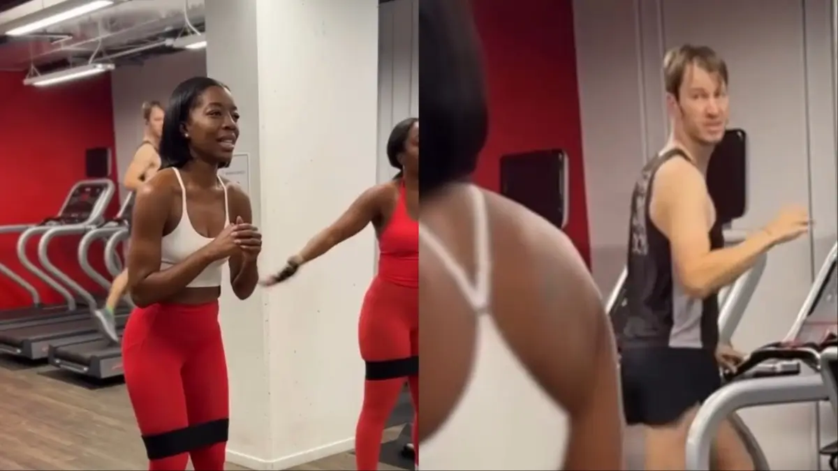 A Black North Carolina woman at a gym was told she was counting reps too loudly, and viewers believe the white man who chastised her only targeted her