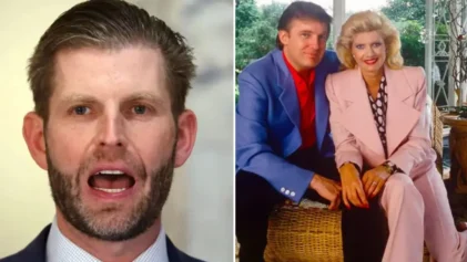 Ivana Trump skipped Eric's high school graduation for a car race and told him everyone graduates, sparking mixed reactions online about her tough-love parenting style.