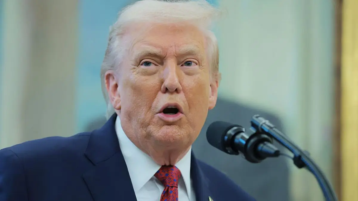 Trump gets "manhandled" by man