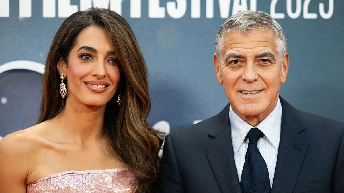 George Clooney and his wife
