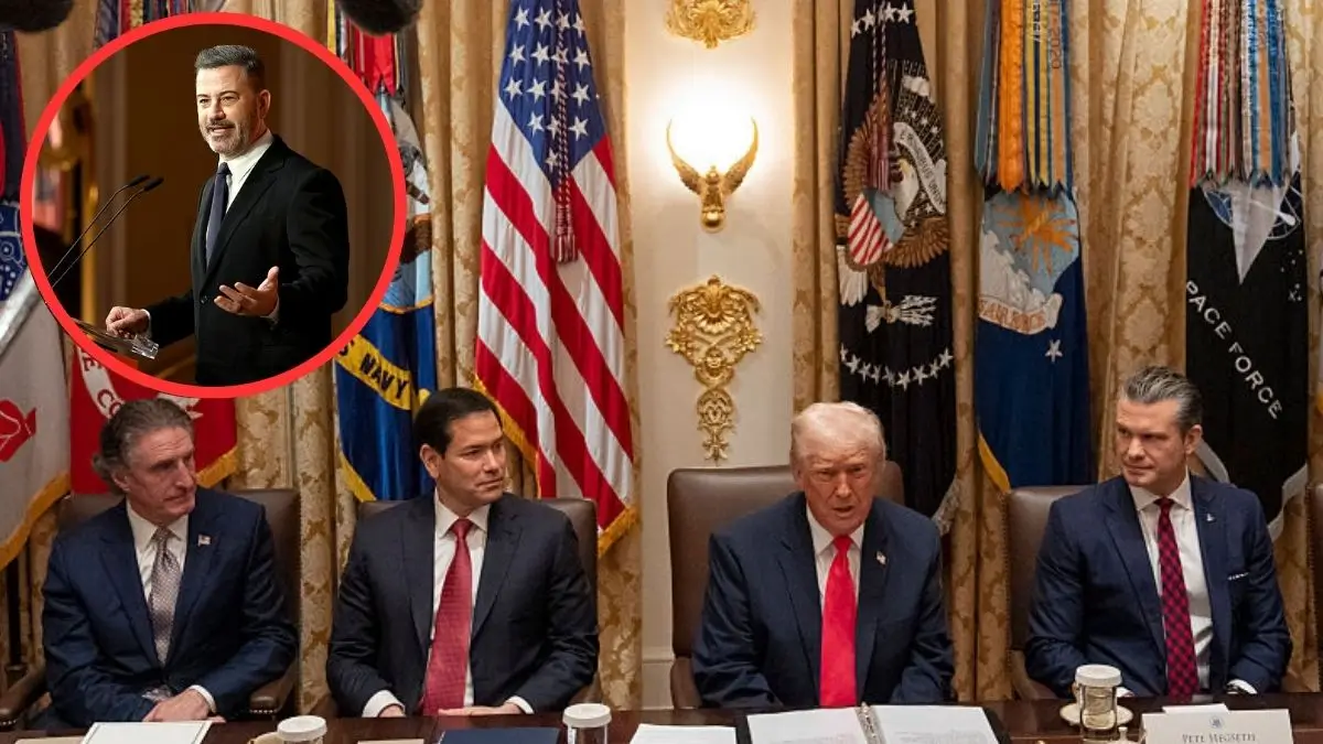 Jimmy Kimmel Hits Trump with a Savage On-Air Blow, Saying His Cabinet Has the Stability of Cheap Furniture